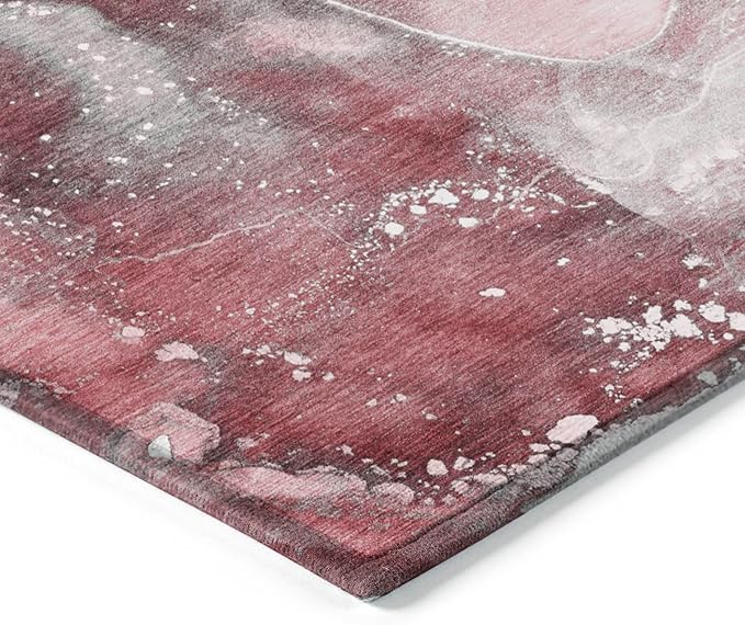 Addison Rugs Chantille ACN518 Red 10' x 14 Indoor Outdoor Area Rug, Stain Resistant, Machine Washable, Non Shedding, Bedroom, Living Room, Dining Room, Kitchen Rug
