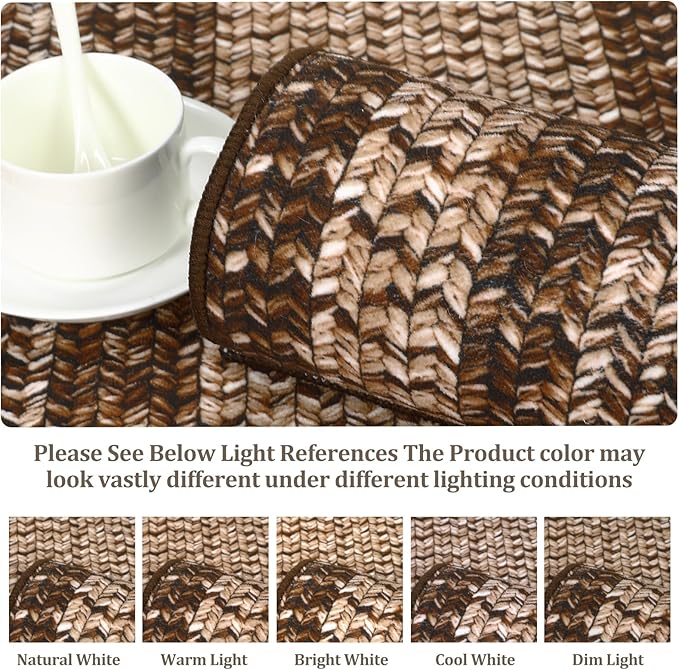 Printed Washable 2x10 Rug Runner Modern Non Slip Kitchen Rugs Indoor Entryway Rug Soft Bath Mat Stain Resistant Carpet for Bedroom Hallway Laundry Nursery 2'x10' Brown