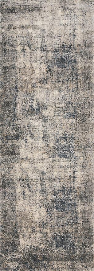 Loloi II Teagan Collection TEA-05 Denim/Slate 2'-8" x 13', .25" Thick, Runner Rug, Soft, Durable, Neutral, Woven, Low Pile, Non-Shedding, Easy Clean, Living Room Rug
