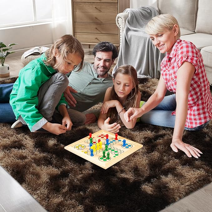 10x14 Large Area Rugs for Living Room Bedroom,Big Shag Rug for Bedroom Dorm,Soft Fluffy Indoor Carpet Nursery Rugs for Kids Girls Room Home Decor (Mottling Brown, 10X14 Feet)