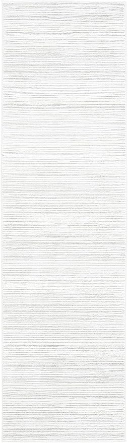SAFAVIEH Vision Collection Runner Rug - 20' Runner, Ivory Grey, Contemporary Design, Stain Resistant, Ideal for High Traffic Areas in Hallway, Bathroom & Kitchen (VSN606K-220)