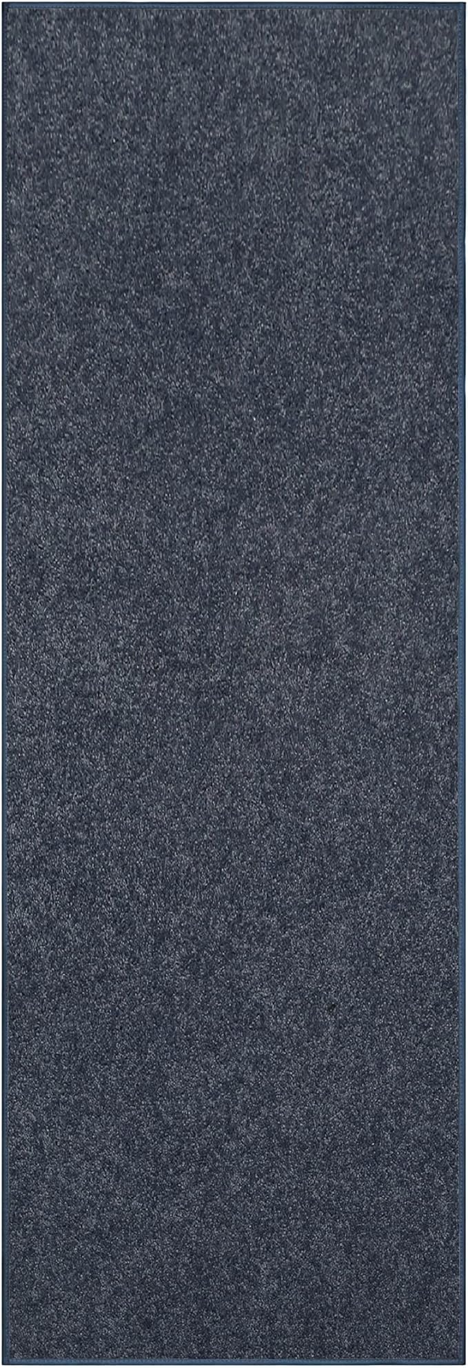 Furnish my Place Modern Indoor/Outdoor Commercial Solid Color Rug - Petrol Blue, 2' x 28', Runner, Pet and Kids Friendly Rug. Made in USA, Area Rugs Great for Kids, Pets, Event, Wedding