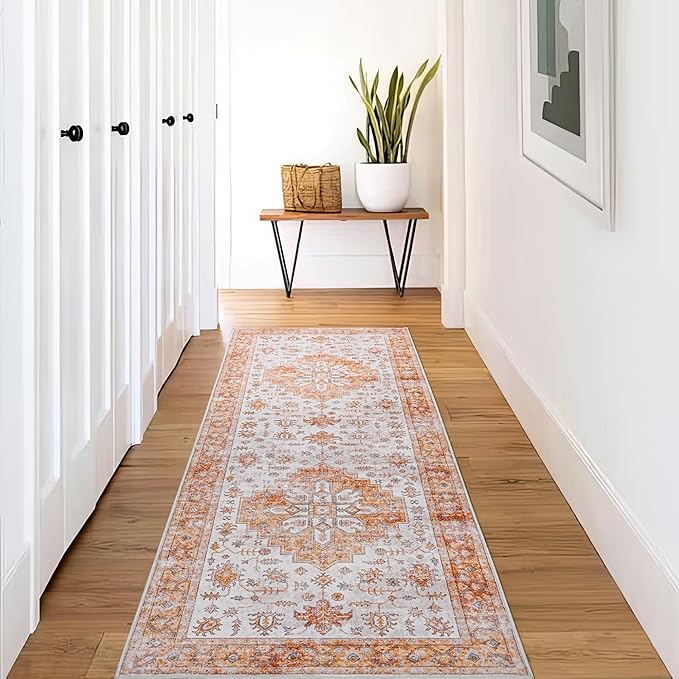 Non Slip Runner Rug, Kitchen Mat, 2x6 Washable Rugs, Runners For Hallways, Area Rug For Bedroom, Low Pile Soft Rugs, Kitchen Floor Mats, Slip Resistance, Durable Rug For Hallways, Bedroom, Kitchen