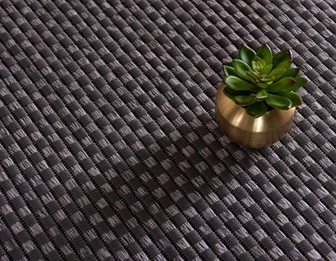 Unique Loom Outdoor Border Collection Area Rug - Multi Border (3' 3" x 5' 1" Rectangle, Gray/ Black)