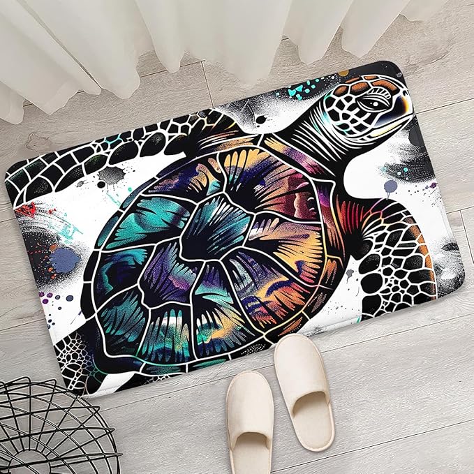 Sea Turtles Rugs - Sea Turtle for Kids Boys Coastal Rugs for Bedroom Ocean Life Theme Decor Ocean Carpet Rug, 2'×3'
