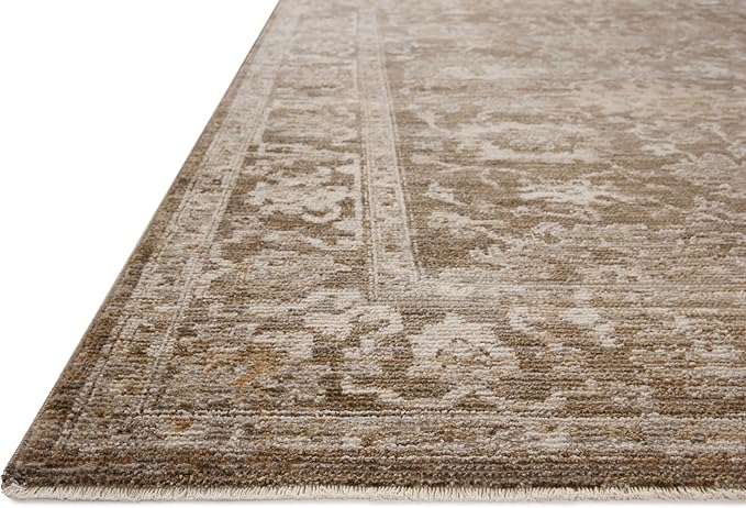 Loloi Magnolia Home by Joanna Gaines Pace Collection PAC-01 Bark/Natural 7'-8" x 7'-8" Round Area Rug
