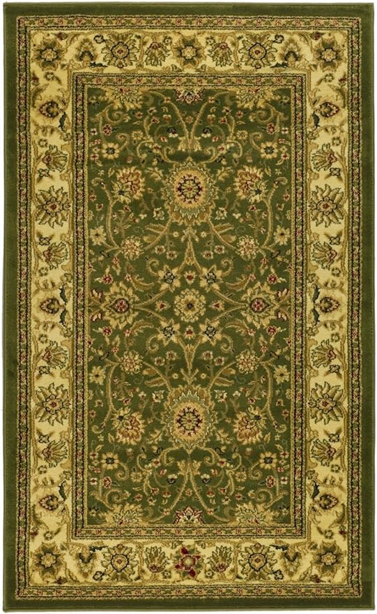 SAFAVIEH Lyndhurst Collection Accent Rug - 2'3" x 4', Sage & Ivory, Traditional Oriental Design, Non-Shedding & Easy Care, Ideal for High Traffic Areas in Entryway, Living Room, Bedroom (LNH212C)