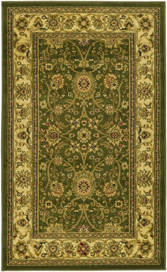 SAFAVIEH Lyndhurst Collection Accent Rug - 2'3" x 4', Sage & Ivory, Traditional Oriental Design, Non-Shedding & Easy Care, Ideal for High Traffic Areas in Entryway, Living Room, Bedroom (LNH212C)