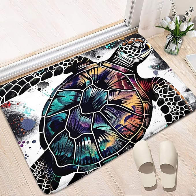 Sea Turtles Rugs - Sea Turtle for Kids Boys Coastal Rugs for Bedroom Ocean Life Theme Decor Ocean Carpet Rug, 2'×3'