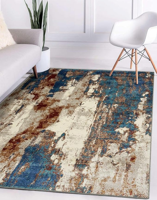 LUXE WEAVERS Lagos Collection Passion 8x10 Abstract Area Rug