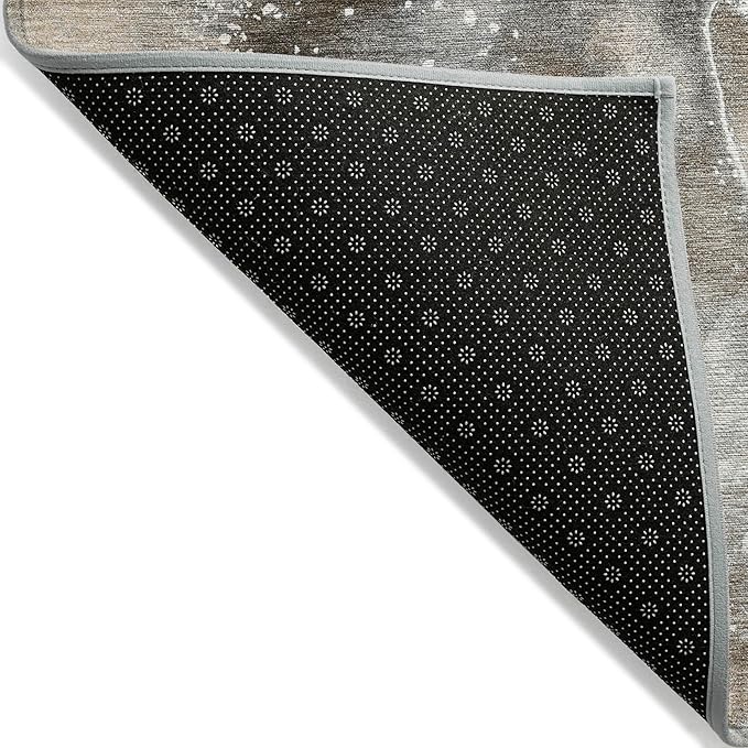 Addison Rugs Chantille ACN518 Brown 8' x 10 Indoor Outdoor Area Rug, Stain Resistant, Machine Washable, Non Shedding, Bedroom, Living Room, Dining Room, Kitchen Rug