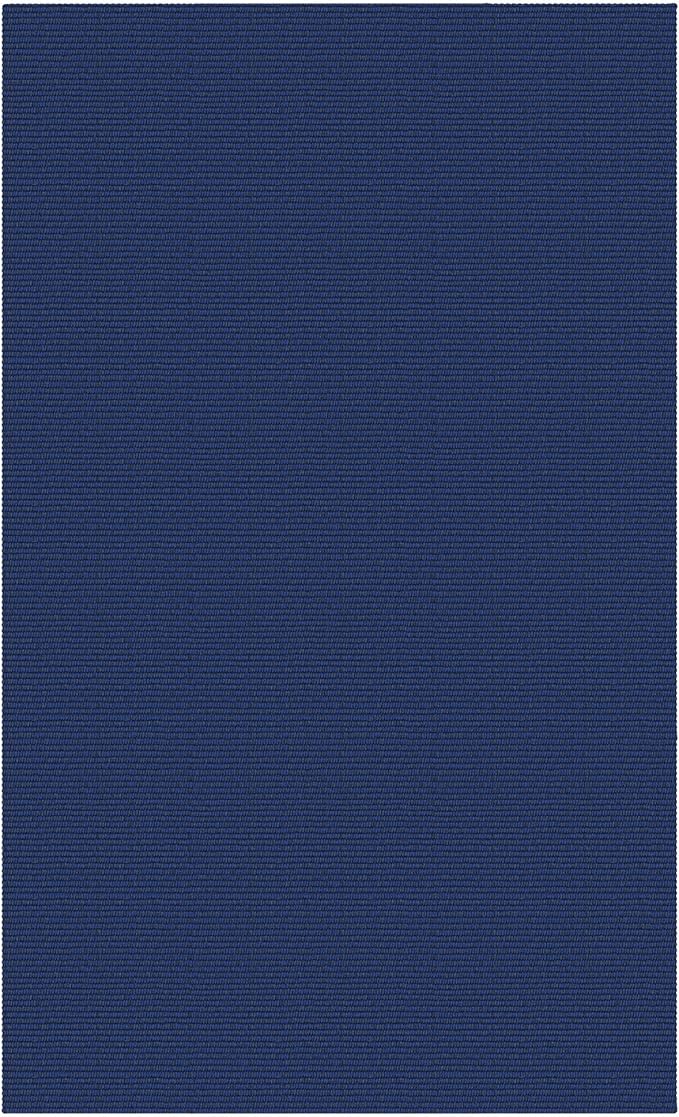 KOZYFLY Washable Entryway Rug 3x5 Ft Area Rugs Cotton Rubber Backed Throw Rugs Indoor Door Mat Kitchen Rugs Braided Floor Carpet for Front Entrance Bathroom Kitchen Living Room, Navy/Dark Navy