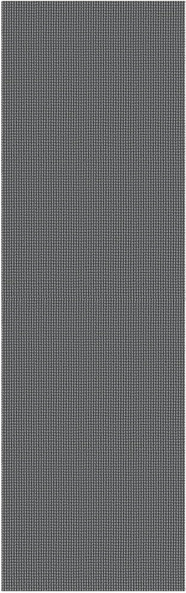 Braided Runner Rug 2x7 Ft Washable Runners for Hallways Non Slip Rubber Backed Kitchen Runners Cotton Entryway Runner Indoor, Woven Floor Carpet for Hall Kitchen Bedroom, Dark Grey/Grey