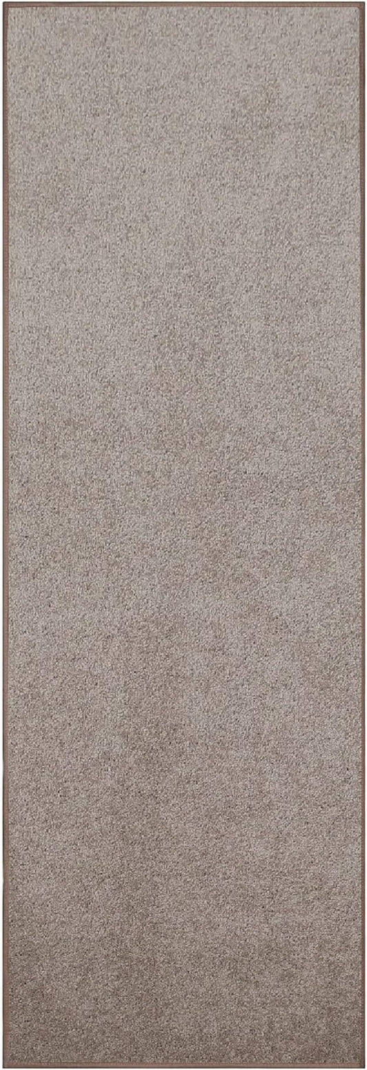 Furnish my Place Modern Indoor/Outdoor Commercial Solid Color Rug - Beige, 2' x 44', Runner, Pet and Kids Friendly Rug. Made in USA, Area Rugs Great for Kids, Pets, Event, Wedding