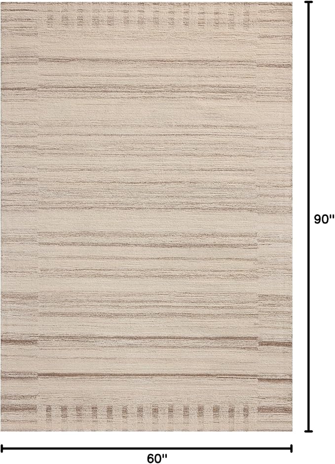 Loloi Magnolia Home by Joanna Gaines Rae Collection RAE-01 Natural/Oatmeal 5'-0" x 7'-6" Area Rug