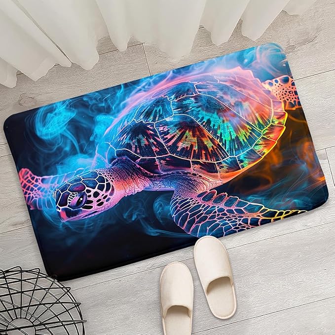 Sea Turtles Rugs - Sea Turtle for Kids Boys Coastal Rug for Bedroom Ocean Life Theme Decor Ocean Carpet Rug, 2'×3'