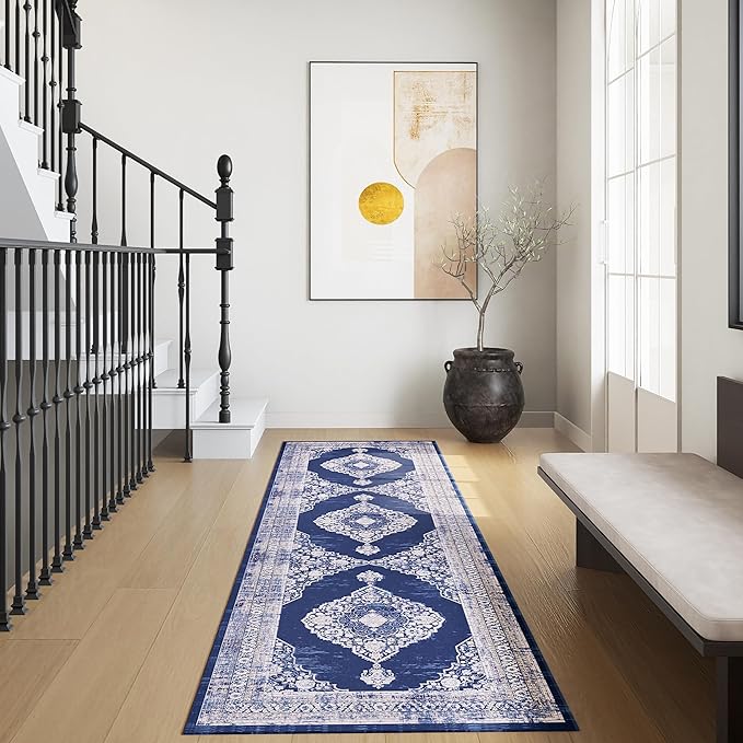 Non Slip Runner Rug, Kitchen Mat, 2x6 Washable Rugs, Runners For Hallways, Area Rug For Bedroom, Low Pile Soft Rugs, Kitchen Floor Mats, Slip Resistance, Durable Rug For Hallways, Bedroom, Kitchen