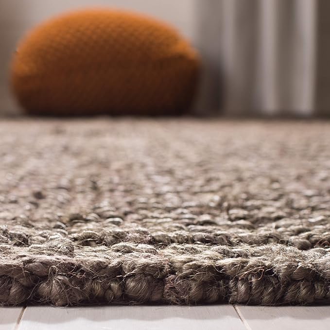 SAFAVIEH Natural Fiber Collection Runner Rug - 2'6" x 8', Brown, Handmade Chunky Textured Jute 0.75-inch Thick, Ideal for High Traffic Areas in Living Room, Bedroom (NF447D)