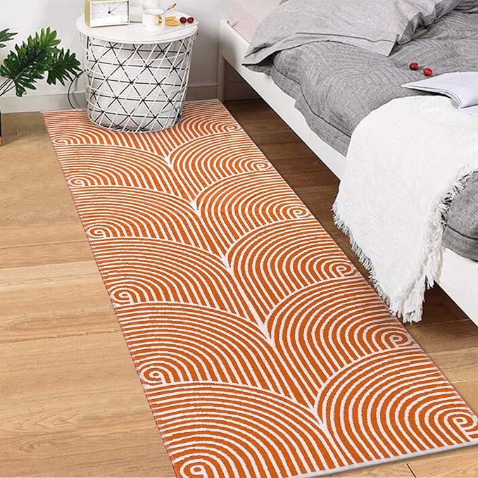 Tiffasea Washable Runner Rug 2'x6', Long Kitchen Rugs Laundry Hallway Runner Cotton Woven Area Rug Entryway Throw Rugs Indoor Outdoor Carpet for Bedroom/Bathroom/Living Room