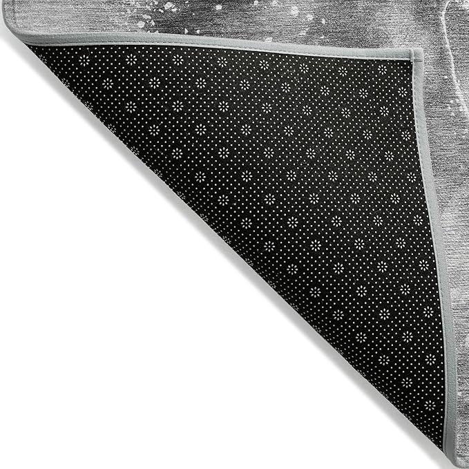 Addison Rugs Chantille ACN518 Gray 9' x 12 Indoor Outdoor Area Rug, Stain Resistant, Machine Washable, Non Shedding, Bedroom, Living Room, Dining Room, Kitchen Rug
