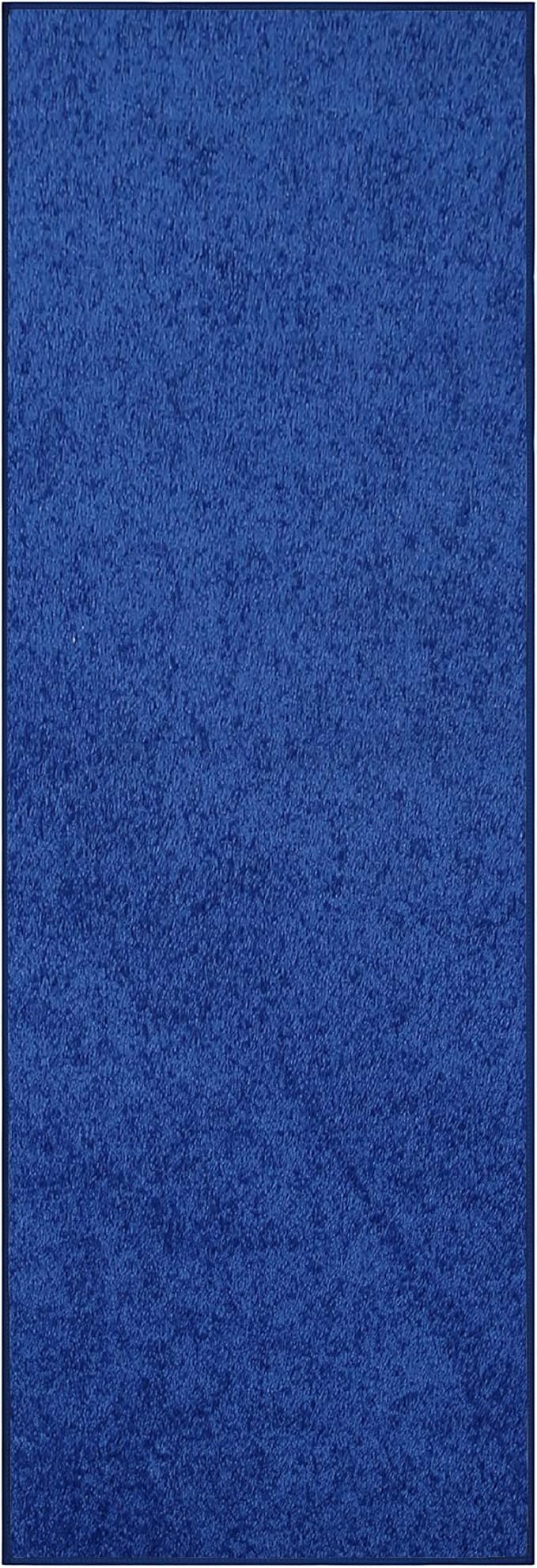 Furnish my Place Modern Indoor/Outdoor Commercial Solid Color Rug - Neon Blue, 2' x 24', Runner, Pet and Kids Friendly Rug. Made in USA, Area Rugs Great for Kids, Pets, Event, Wedding