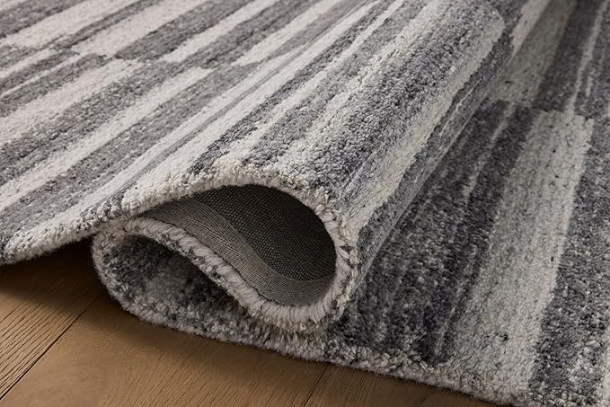 Loloi Magnolia Home by Joanna Gaines Rae Collection RAE-02 Charcoal/Mist 9'-3" x 13' Area Rug