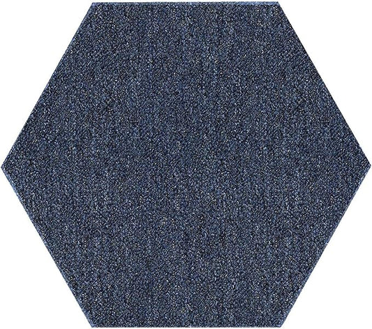 Ambiant Broadway Collection Pet Friendly Indoor Outdoor Area Rugs Blue - 12' Hexagon, Stain & Fade Resistant, Easy Care, Pet & Kids Friendly, Made in USA, Perfect for Weddings & Everyday Use!