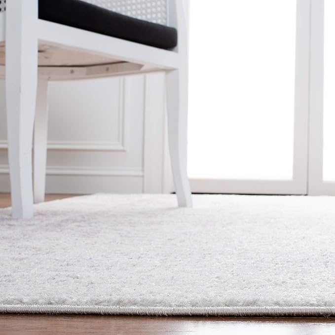 SAFAVIEH Adirondack Collection Runner Rug - 2'6" x 12', Ivory & Lavender, Oriental Distressed Design, Non-Shedding & Easy Care, Ideal for High Traffic Areas in Living Room, Bedroom (ADR109U)