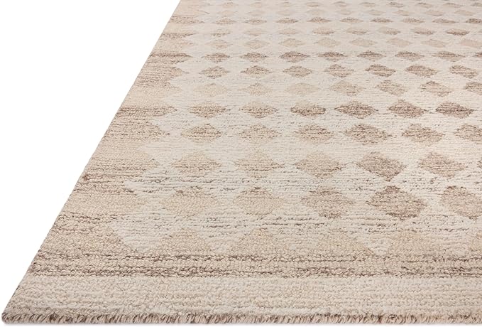 Loloi Magnolia Home by Joanna Gaines Rae Collection RAE-04 Natural/Ivory 2'-6" x 7'-6" Runner Rug