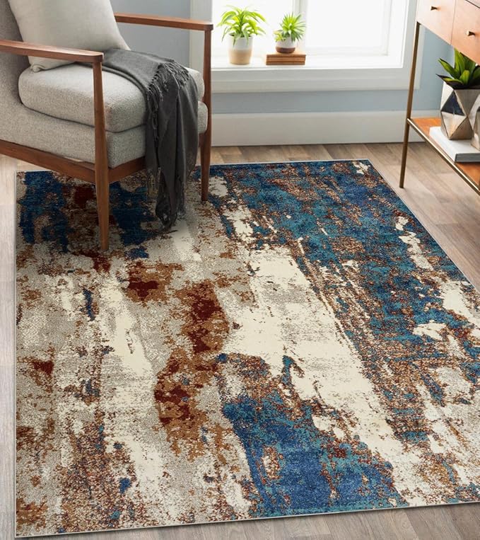 LUXE WEAVERS Lagos Collection Passion 9x12 Abstract Area Rug