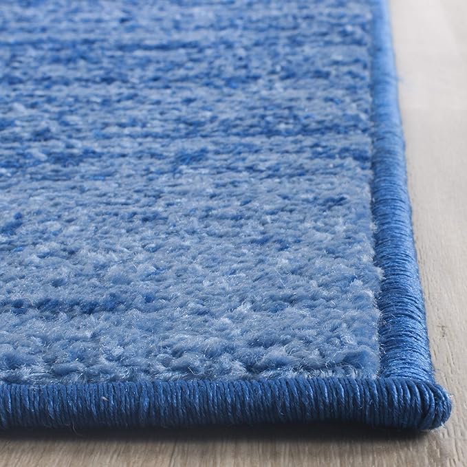 SAFAVIEH Adirondack Collection Runner Rug - 2'6" x 8', Light Blue & Dark Blue, Modern Ombre Design, Non-Shedding & Easy Care, Ideal for High Traffic Areas in Living Room, Bedroom (ADR113F)