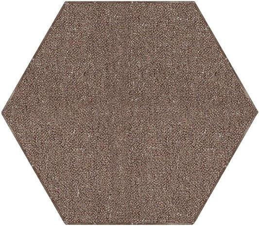 Ambiant Broadway Collection Pet Friendly Indoor Outdoor Area Rugs Brown - 10' Hexagon, Stain & Fade Resistant, Easy Care, Pet & Kids Friendly, Made in USA, Perfect for Weddings & Everyday Use!