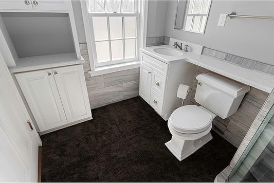 Garland Rug Room Size Bathroom Carpet, 5-Feet by 6-Feet, Chocolate