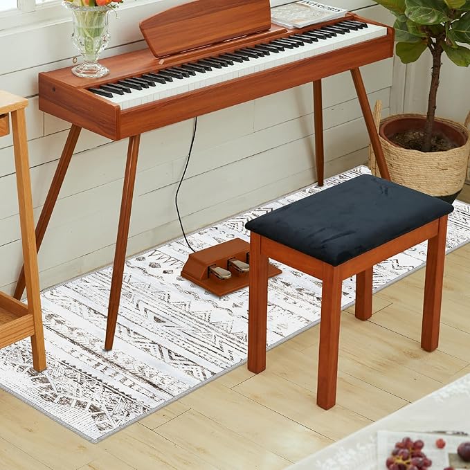 Moroccan Washable Hallway Runner Rug 2x6, Carpet Runner, Throw Rugs with Rubber Backing for Hallway Laundry Room Kitchen Bathroom（Brown 2x6
