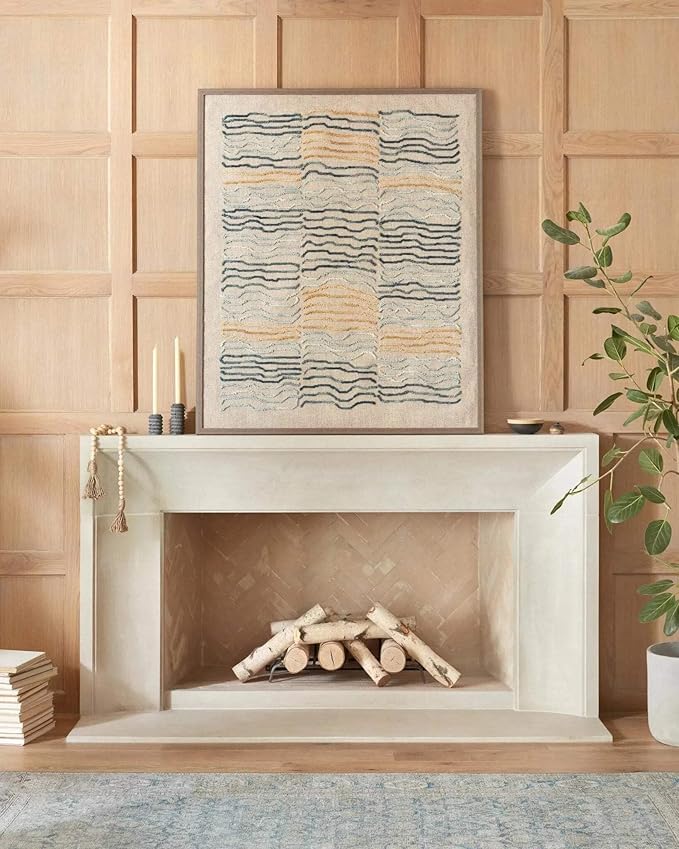 Loloi II Wynter Collection WYN-10 Ocean/Silver 2'-0" x 5'-0", .13" Thick, Accent Rug, Soft, Durable, Printed, Vintage Inspired, Low Pile, Non-Shedding, Easy Clean, Living Room Rug