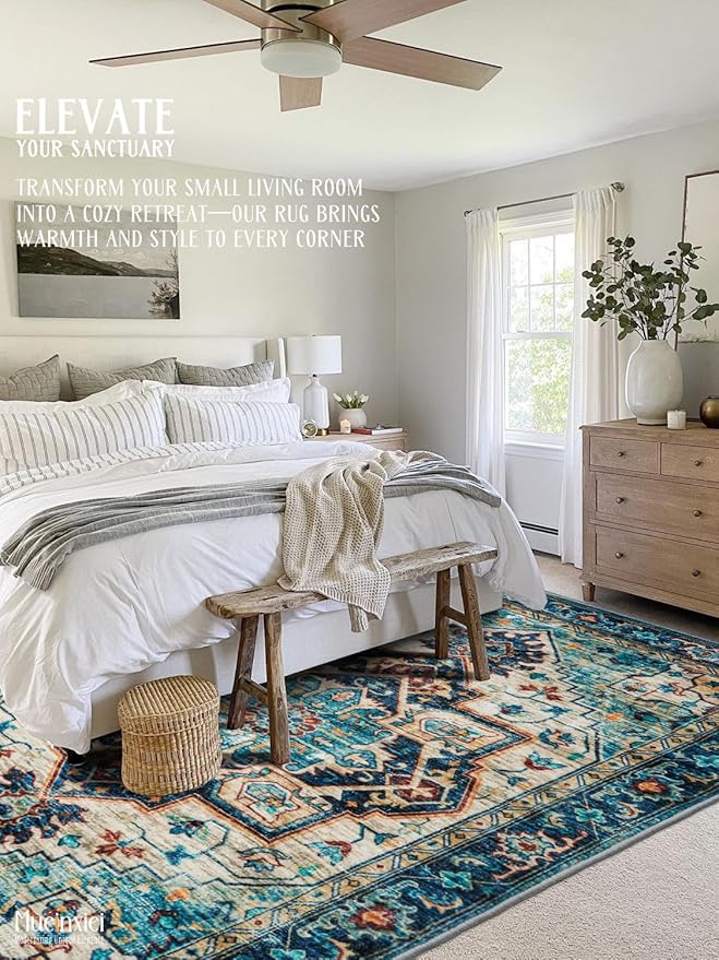 Area Rug 2x6 Hallway Runner Rugs,Non Slip Machine Washable Hallway Runner Rug Soft Bedroom Rug, Low PileLightweight Rugs for Entryway, Hallway, Kitchen and Corridor