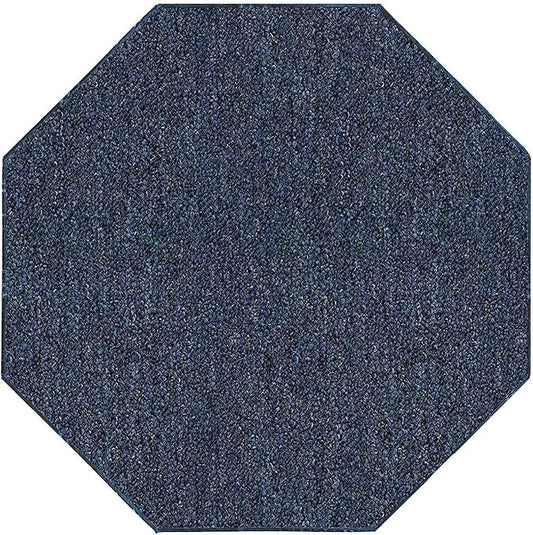 Ambiant Broadway Collection Pet Friendly Indoor Outdoor Area Rugs Blue - 12' Octagon, Stain & Fade Resistant, Easy Care, Pet & Kids Friendly, Made in USA, Perfect for Weddings & Everyday Use!