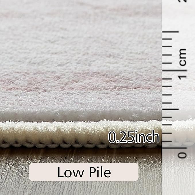 2x3 ft Washable Pink Boho Runner Rug – Non-Slip Area Rug for Kitchen, Outdoor, & Home Décor – Soft, Stylish, and Durable Rugs for High-Traffic Areas