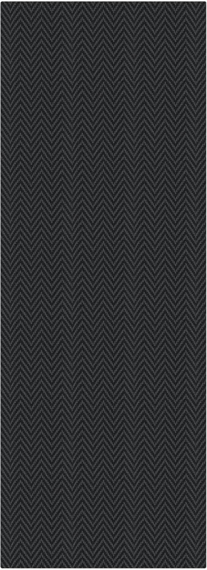 2x5 Ft Runner Rug Washable Runners for Hallways Kitchen Runner Rug with Rubber Backing Cotton Entryway Runner Indoor, Woven Floor Carpet for Hall Kitchen Bedroom, Black/Grey