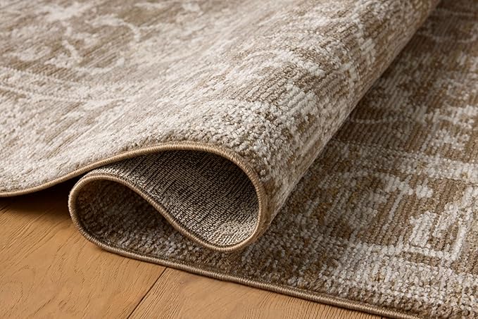 Loloi Magnolia Home by Joanna Gaines Pace Collection PAC-01 Bark/Natural 5'-3" x 7'-6" Area Rug