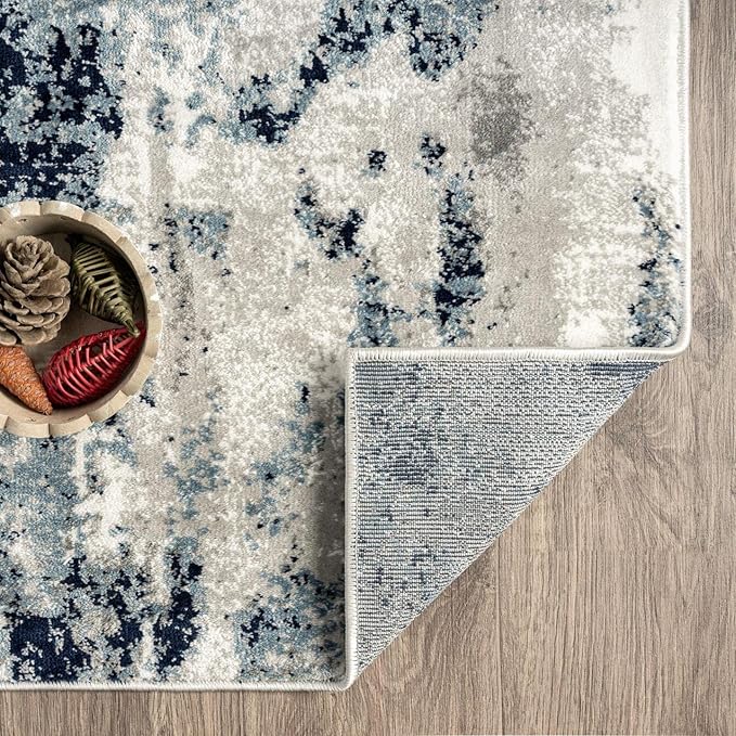 LUXE WEAVERS Kimberly Collection Ivory 8x10 Modern Abstract Area Rug
