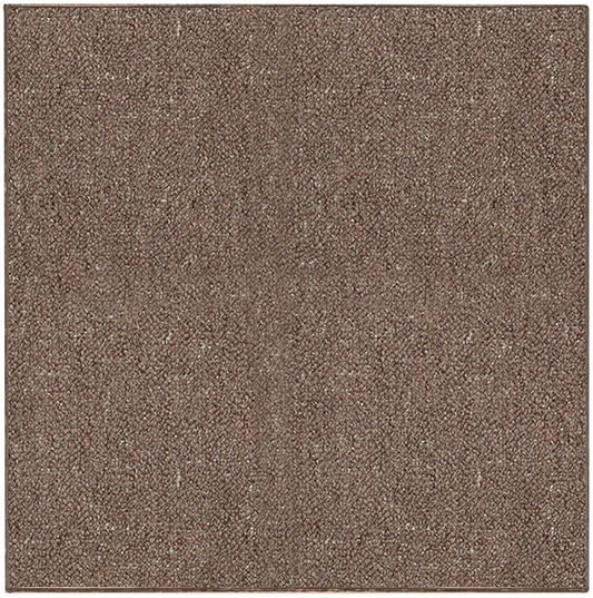Ambiant Broadway Collection Pet Friendly Indoor Outdoor Area Rugs Brown - 2' Square, Stain & Fade Resistant, Easy Care, Pet & Kids Friendly, Made in USA, Perfect for Weddings & Everyday Use!