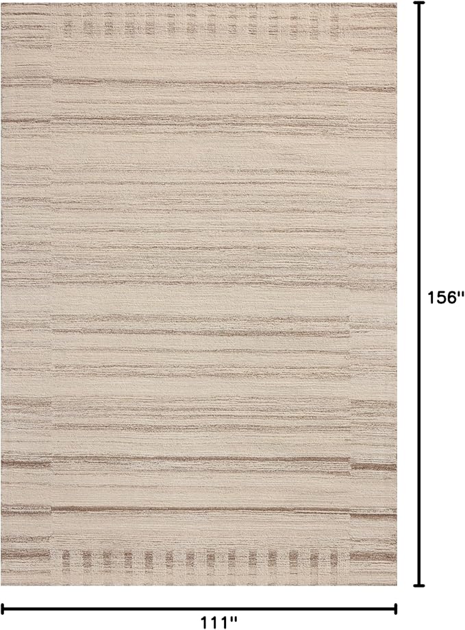 Loloi Magnolia Home by Joanna Gaines Rae Collection RAE-01 Natural/Oatmeal 9'-3" x 13' Area Rug