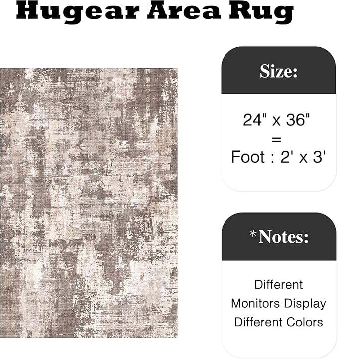 2x3 Entryway Rug Machine Washable Area Rug Small Rugs Grey Entrance Door Mat Indoor Rugs Abstract Low Pile Carpet Kitchen Bedroom Office Non Slip