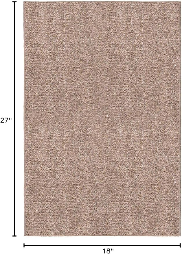 Ambiant Broadway Collection Pet Friendly Indoor Outdoor Area Rugs Beige - 1.5' x 2.25' Rectangle, Stain & Fade Resistant, Easy Care, Pet & Kids Friendly, Made in USA, Perfect for Weddings