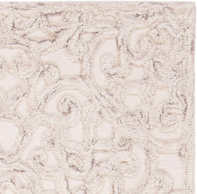 SAFAVIEH Trace Collection Runner Rug - 2'3" x 8', Camel & Ivory, Handmade Wool, Ideal for High Traffic Areas in Living Room, Bedroom (TRC103E)