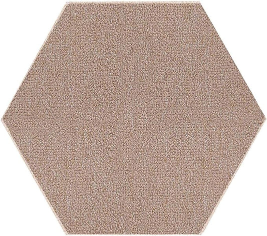 Ambiant Broadway Collection Pet Friendly Indoor Outdoor Area Rugs Beige - 10' Hexagon, Stain & Fade Resistant, Easy Care, Pet & Kids Friendly, Made in USA, Perfect for Weddings & Everyday Use!