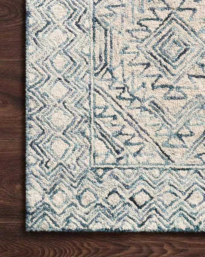 Loloi II Ziva Collection ZV-03 Bluestone 5'-0" x 7'-6" Area Rug