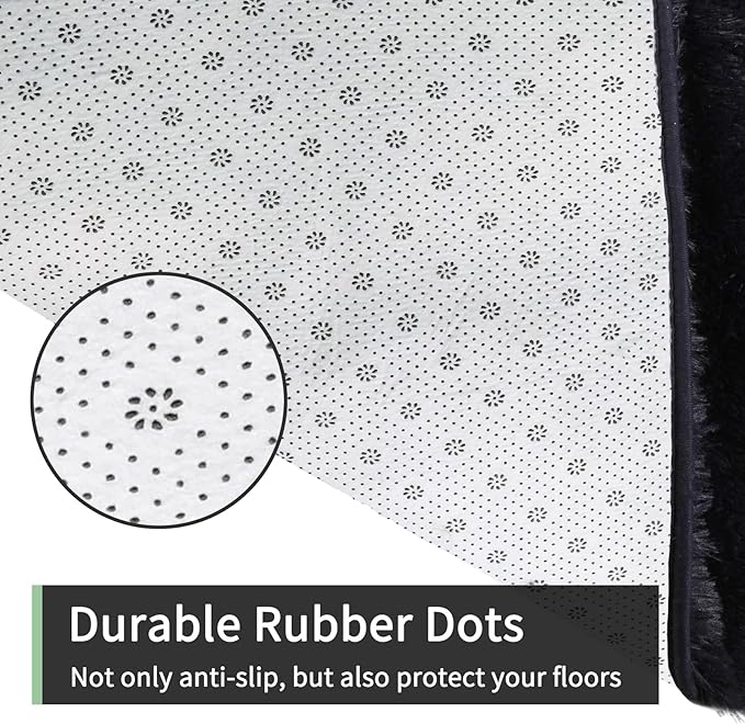 Sour Lemon 8x10 Area Rugs for Bedroom, Living Room Fluffy Rug, Large Area Rug Shag Shaggy Carpet Soft Plush Furry Bedside Rug, Machine Washable Area Rugs for Kids Girls Boys Home Decor Anti Slip