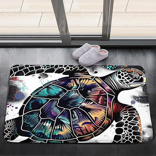Sea Turtles Rugs - Sea Turtle for Kids Boys Coastal Rugs for Bedroom Ocean Life Theme Decor Ocean Carpet Rug, 2'×3'